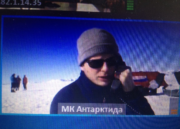VIDEOCONFERENCE WITH THE RUSSIAN EXPEDITION IN ANTARCTICA 2014